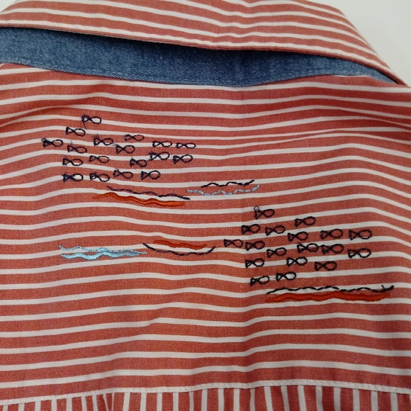 Graff Nautical Womens Button Up Top Tunic Large - Picture 2 of 8